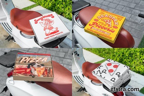 Pizza Box Mockups Set PBWY2WG