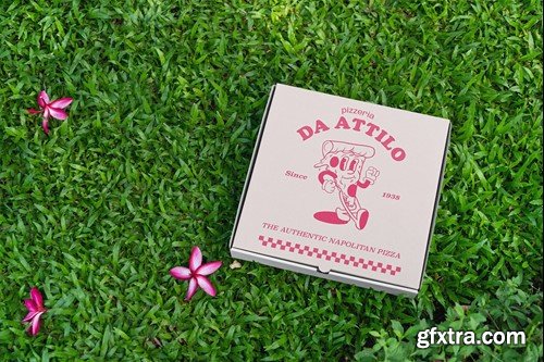 Pizza Box Mockups Set PBWY2WG