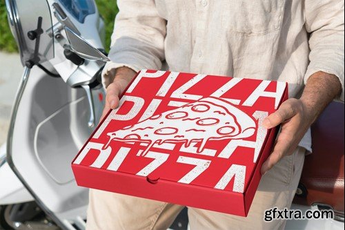 Pizza Box Mockups Set PBWY2WG