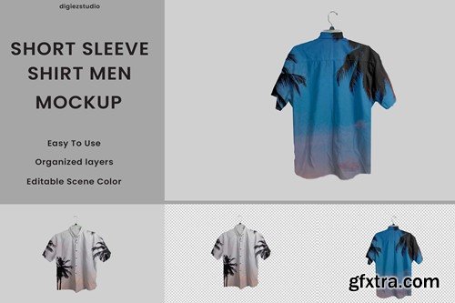 Short Sleeve Shirt Mockup V8SWBM4