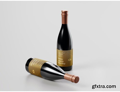 Wine Bottle Mockup Collection Elevate Your Brand ZBKKZKP