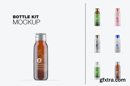 Set Cosmetic Bottle Mockup X5WF9DR