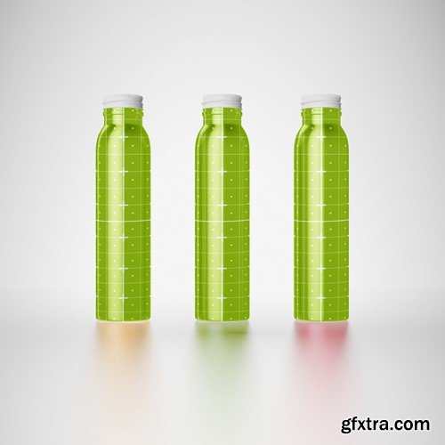 Pack of 3 Juice Bottle Mockup DZSWFQ2