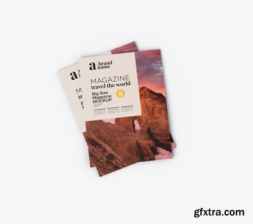 Pack Big Size Magazines Mockup WZJT6WS