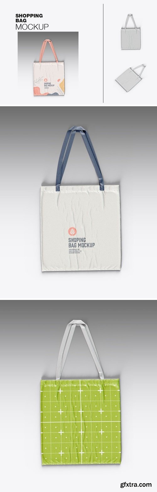 Set Canvas Bag Mockup PZA8TSH