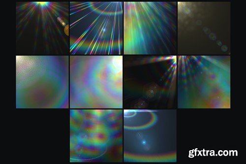 Iridescent Lens Flares Overlays Vol.3 3HDRCZJ