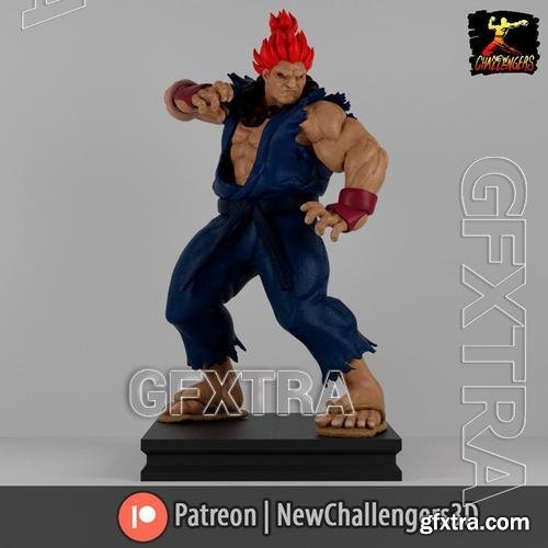 New Challengers - Akuma &ndash; 3D Print Model