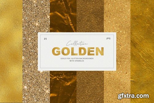 Golden Foil Glitter Textures DZNY6S2