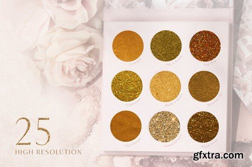 Golden Foil Glitter Textures DZNY6S2