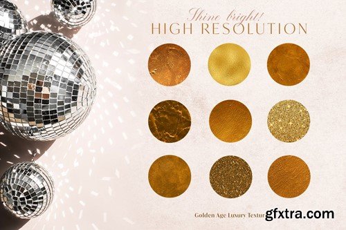 Golden Foil Glitter Textures DZNY6S2