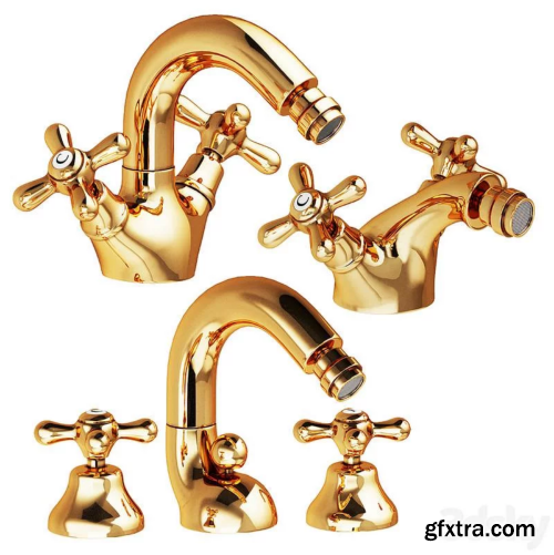 Nicolazzi Nuova Brenta Faucets for Bidets 3D Model