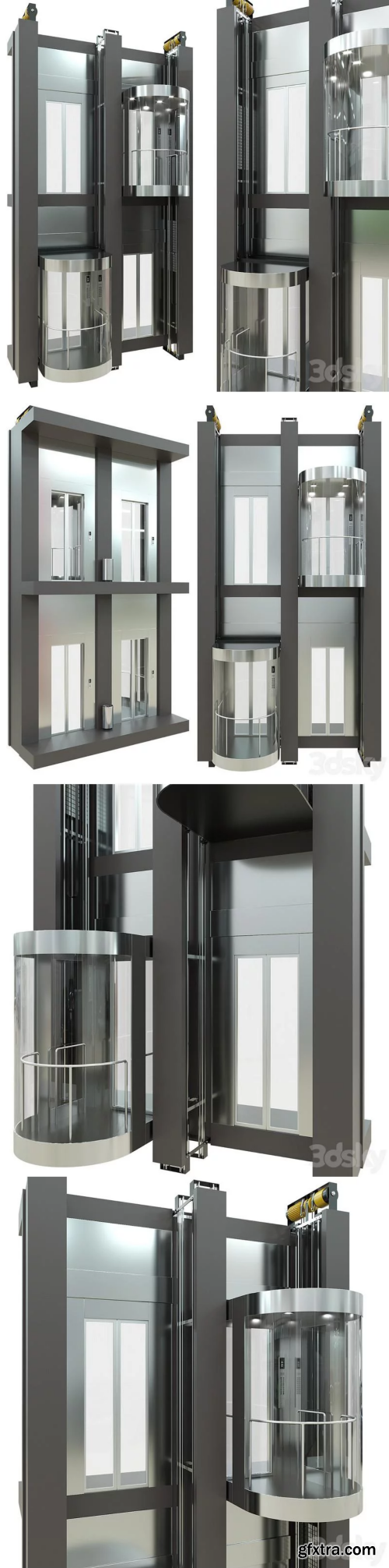 Panoramic Elevator 3D Model