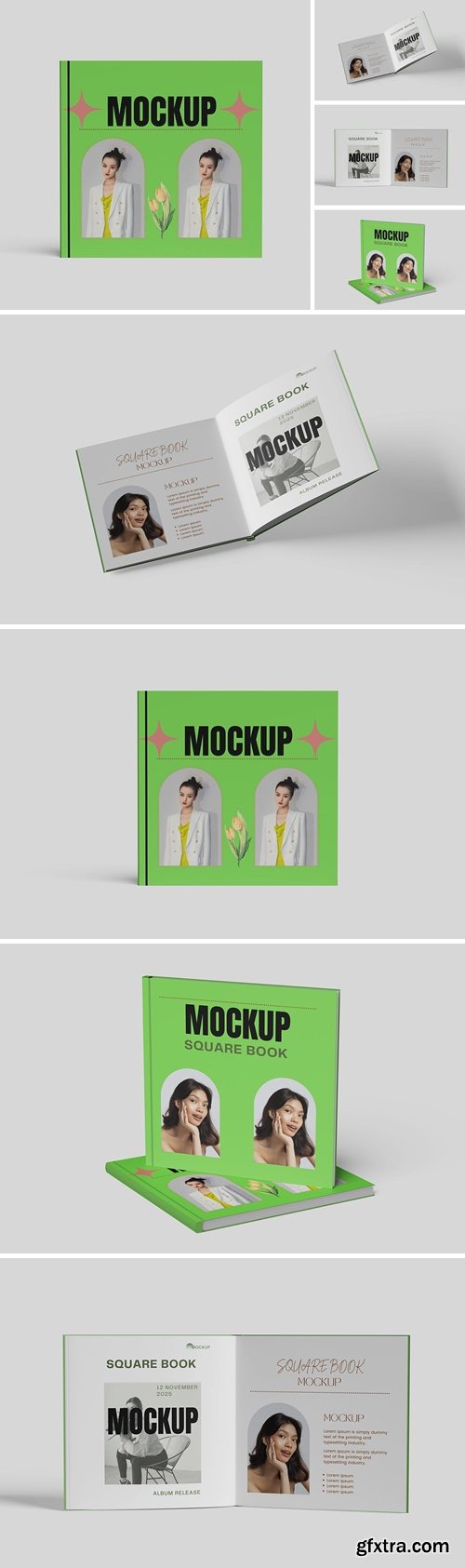 Square Book Mockup WDYEDLX