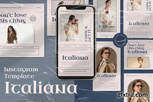 Italiana Instagram Template Vol.2 6H5TXSJ