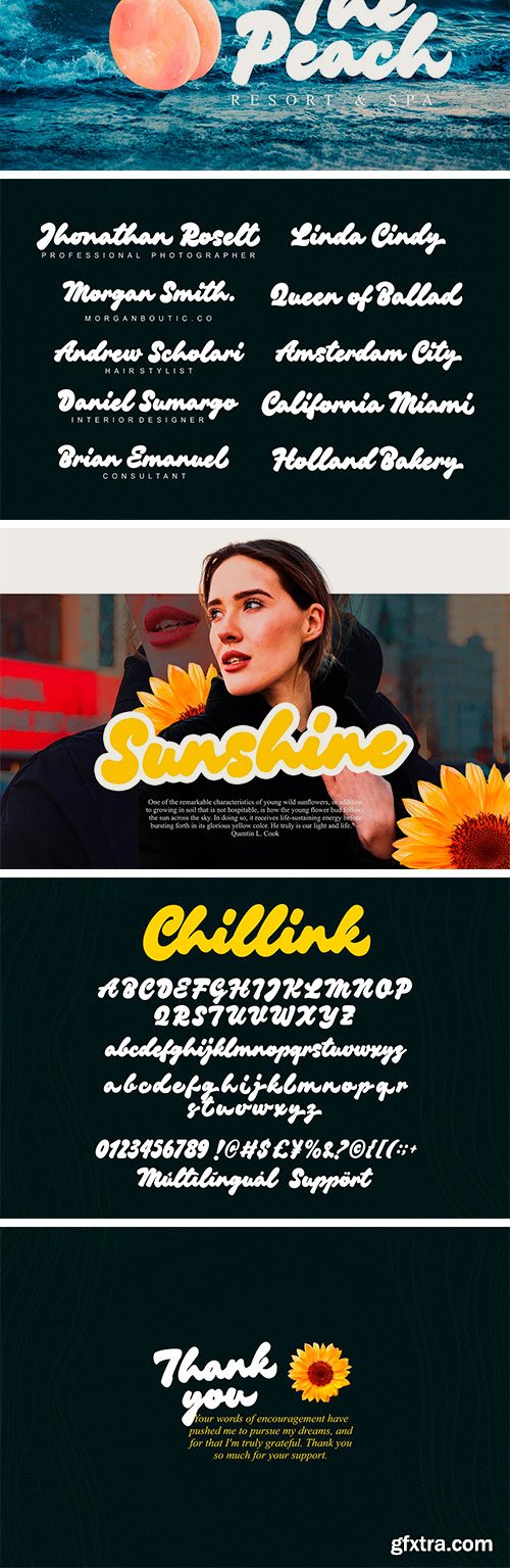 Chillink - Bold Brush Handwritten Font