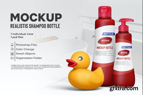 Shampoo Bottle Mockup YB48JEK