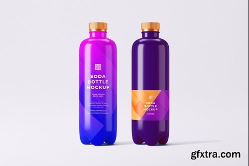 Soda Bottle Mockup 5ZKEPPW