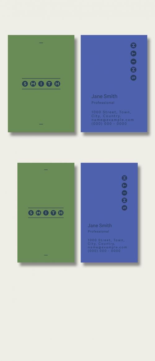 Minimal Business Card Layout 326444211