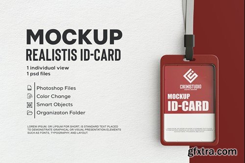 ID Card Mockup QTAU5C7