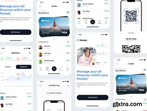 Pocket - Finance App Ui8.net