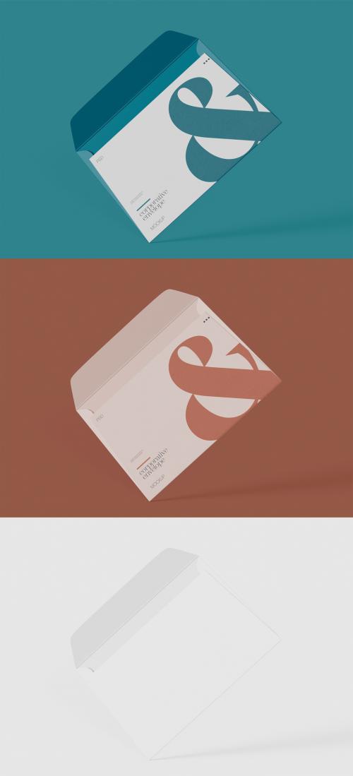 Floating Envelope Mockup 592350604