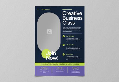 Creative Business Flyer Layout 587971945