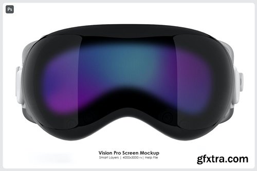 Floating Vision Pro Screen Mockup JQZVA2K