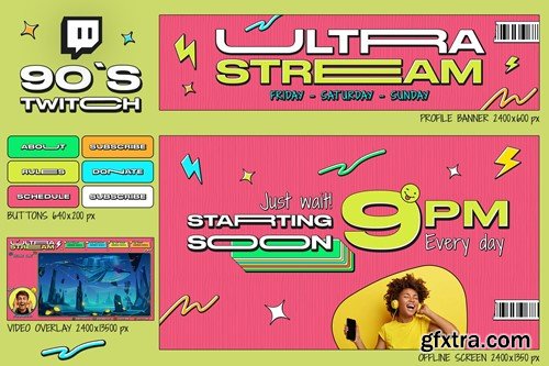 90s Twitch Overlay YQHFKPE