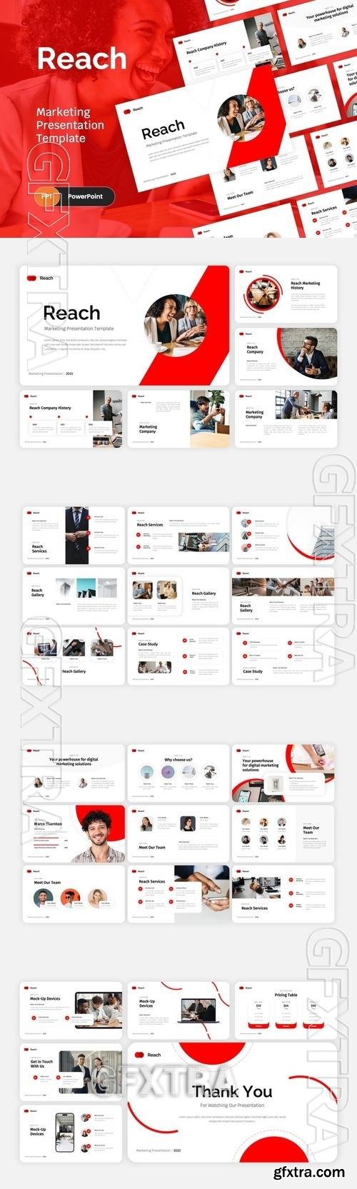 Reach - Marketing PowerPoint Template UFMDS4V