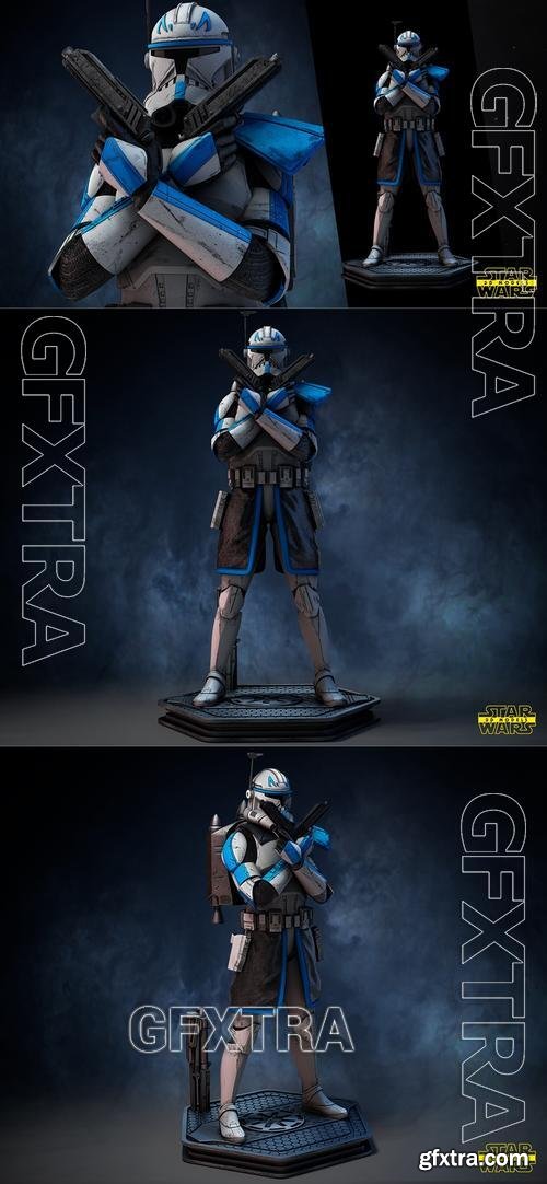 Star Wars - Captain Rex Sculpture &ndash; 3D Print Model