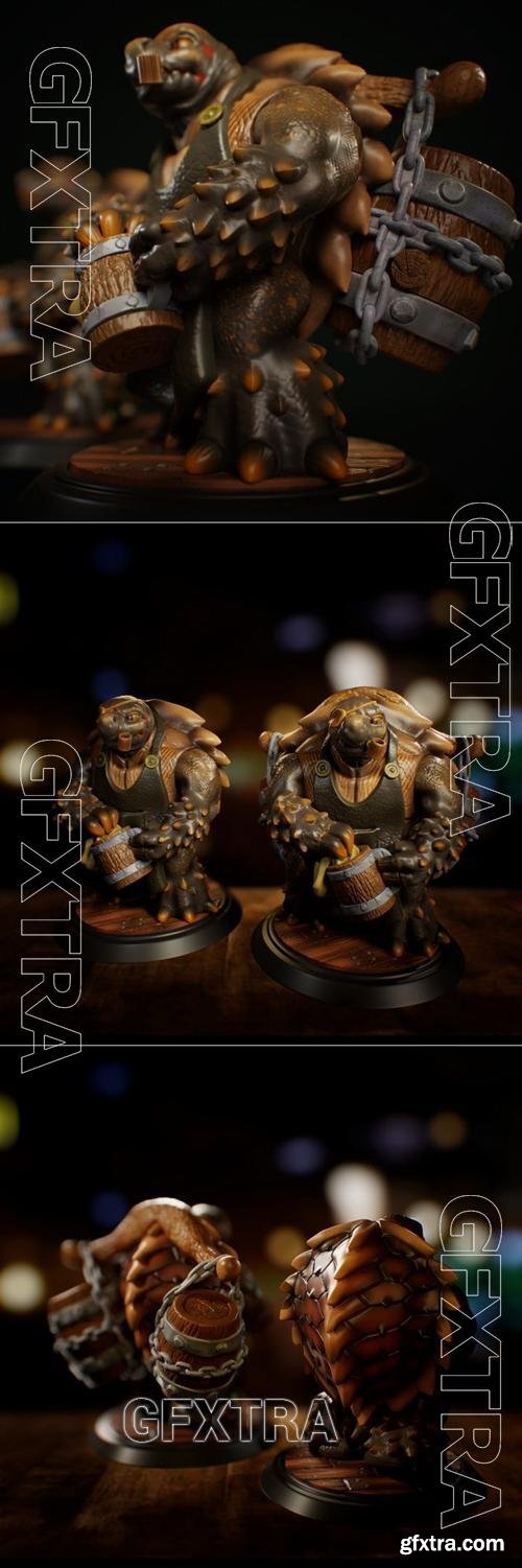 Tortle Barkeep &ndash; 3D Print Model