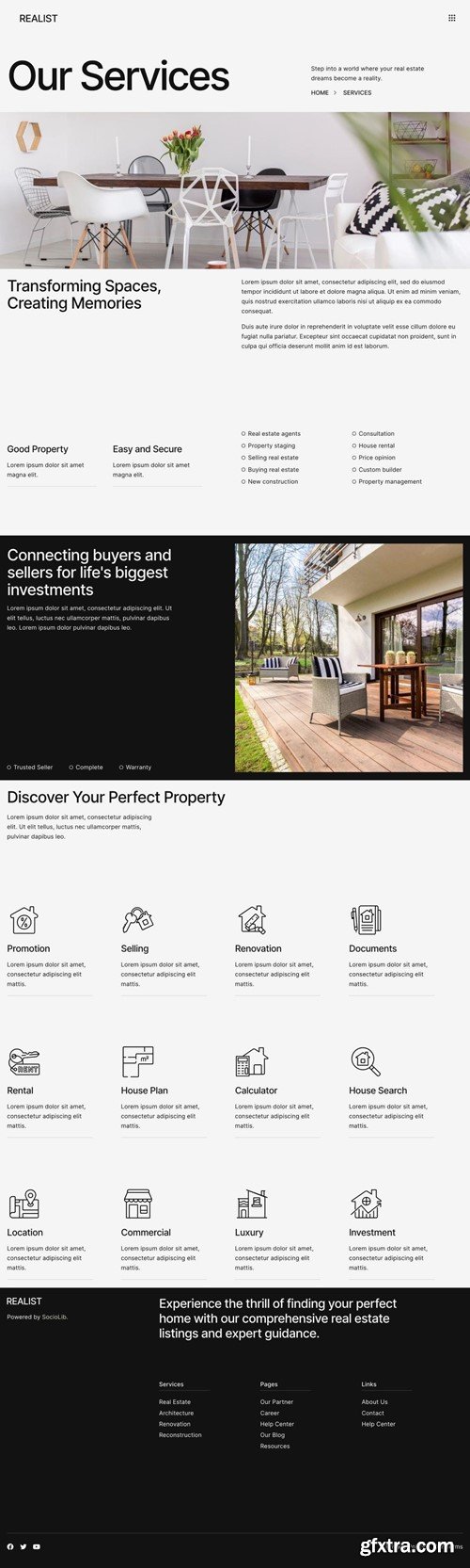 Realist - Real Estate & Property Showcase Elementor Template Kit AF7JWET