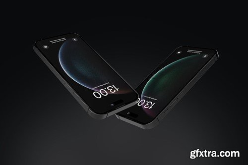 MI - Perspective View Smartphone Mockup PSF6LE3