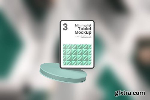 Floating Tablet Mockup for UI Design NRUZYV9