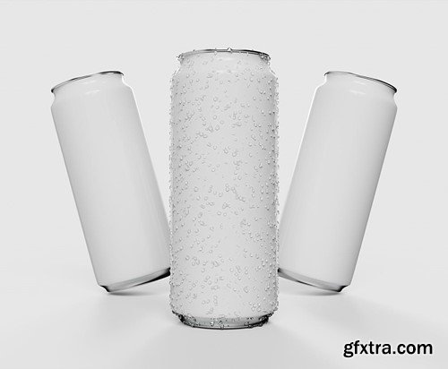 Beer or Soda Cans Mockup JBGURJ6