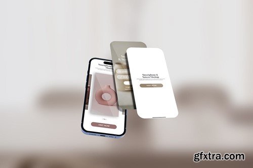 Screen and Smartphone Mockup for UI Design RQFN4UB