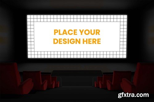 Cinema Theater Mockup B3SWQPR