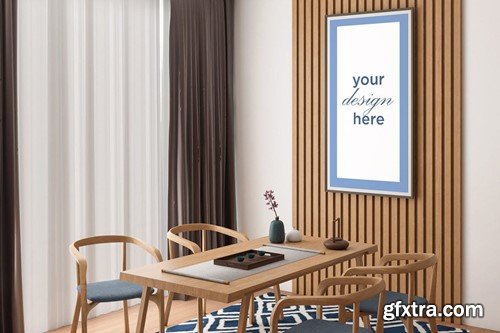 Dining Room Frame Mockup - Mockup Template VR 68RRJXM