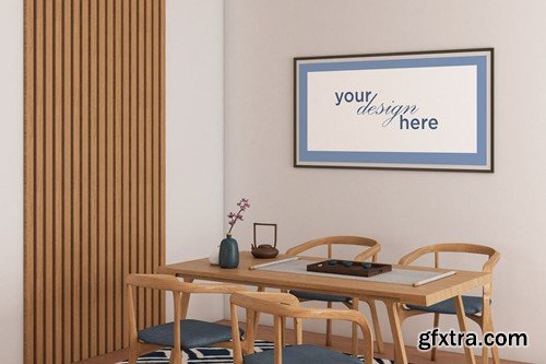 Dining Room Frame Mockup - Mockup Template VR 68RRJXM