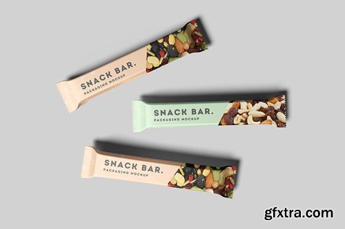 Snack Bar Packaging Mockup 8CY9D83