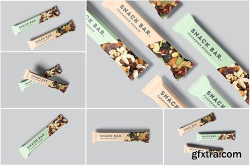 Snack Bar Packaging Mockup 8CY9D83