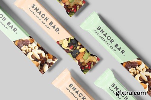 Snack Bar Packaging Mockup 8CY9D83