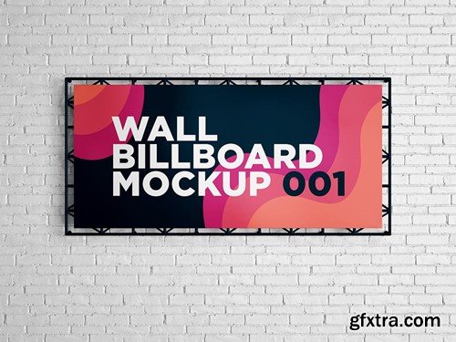 Wall Billboard Mockup 001 9E2YCWF