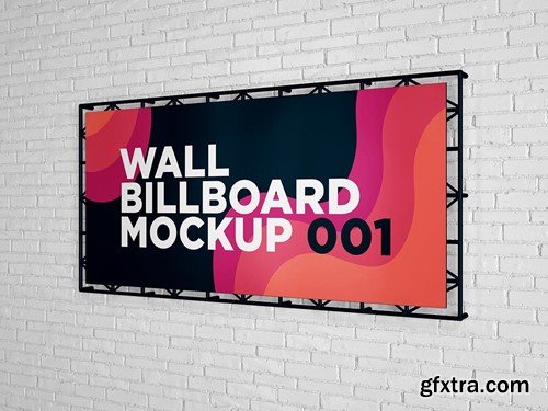 Wall Billboard Mockup 001 9E2YCWF