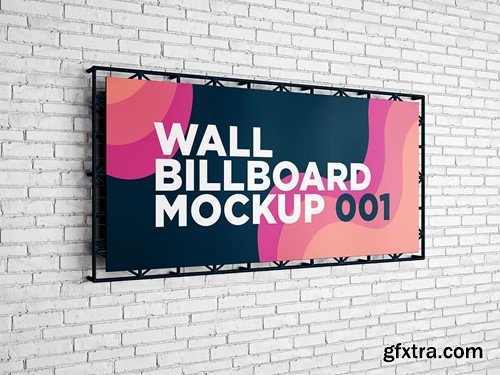 Wall Billboard Mockup 001 9E2YCWF