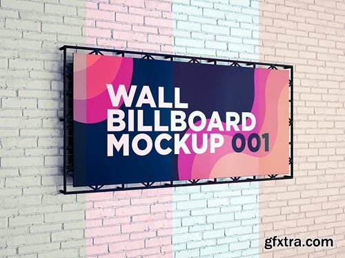 Wall Billboard Mockup 001 9E2YCWF