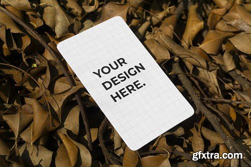 Potrait Card Name Mockup QXSB85C