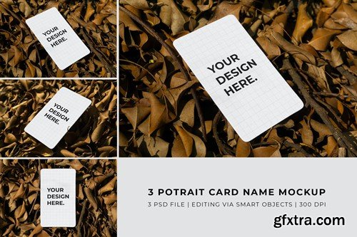 Potrait Card Name Mockup QXSB85C