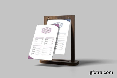 Rolling Table Menu Mockup PWDQ9NF