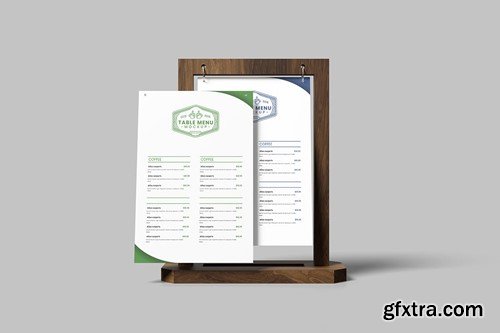 Rolling Table Menu Mockup PWDQ9NF